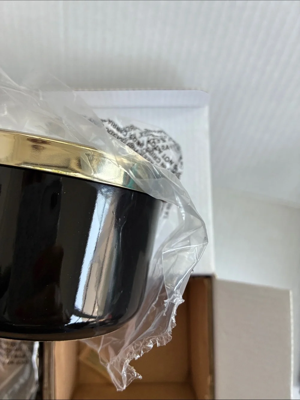 Z Gallerie Black and Gold Decorative Canister Set of 2 Multi Use Storage Duo